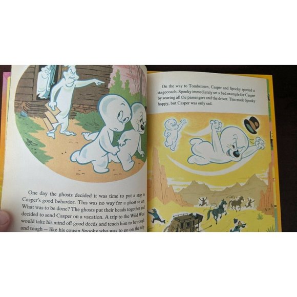 HC Book Casper The Friendly Ghost in Ghostland 1976 Wonder Books #850 Cartoon - Picture 6 of 8